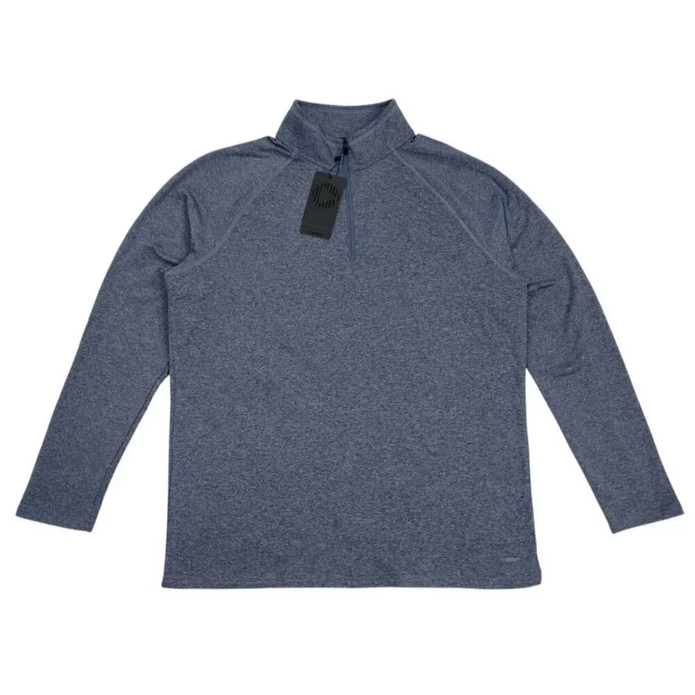 Motion Men's Long Sleeve Crew Neck Sweater, Grey, Medium, NWT